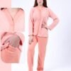 Rose Miss Pyjama polaire boutonné – Réf 17203 – Pêche