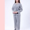 Rose Miss Pyjama polaire boutonné – Réf 17203 – Gris