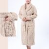 Rose Miss Robe de chambre polaire longue – Réf 17217 – Beige