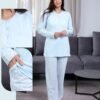 Rose Miss Pyjama imprimé – Réf 17232 – Bleu ciel