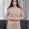 Rose Miss Pyjama imprimé – Réf 17232 – Camel