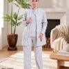 Rose Miss Pyjama 3 pièces polaire avec veste – Réf 17258 – Gris clair