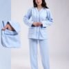 Rose Miss Pyjama polaire boutonné – Réf 17266 – Bleu ciel