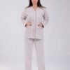 Rose Miss Pyjama polaire boutonné – Réf 17266 – Beige