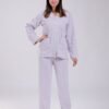 Rose Miss Pyjama polaire boutonné – Réf 17266 – Lilas