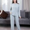 Rose Miss Pyjama boutonné – Réf 17290 – Vert d'eau