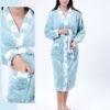 Rose Miss Robe de chambre polaire – Réf 17477 – Vert d'eau