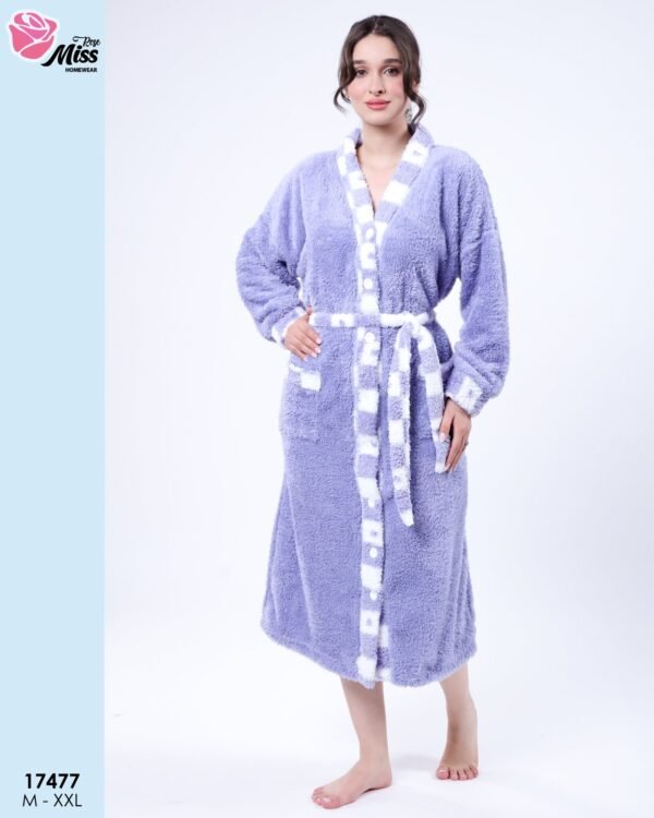 Rose Miss Robe de chambre polaire – Réf 17477 – Lavande