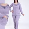 Rose Miss Pyjama boutonné dentelle – Réf 17518 – Lilas