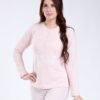 Rose Miss Pyjama jacquard col tunisien – Réf 17673 – Rose pâle
