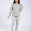 Rose Miss Pyjama jacquard col tunisien – Réf 17673 – Gris