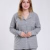 Rose Miss Pyjama chemise chiné – Réf 17814 – Gris chiné