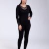 Rose Miss Ensemble thermique dentelle – Réf 17858 – Noir