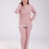 Rose Miss Pyjama chemise satiné – Réf 17882 – Vieux rose
