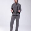 Rose Miss Ensemble côtelé à capuche – Réf 17912 – Gris anthracite