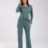 Rose Miss Pyjama col V poche – Réf 17939 – Vert sauge