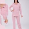Rose Miss Pyjama chemise dentelle – Réf 18077 – Rose