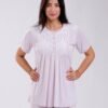 Rose Miss Ensemble pyjama et kimono dentelle 3 pièces – Réf 18137 – Mauve clair
