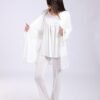 Rose Miss Ensemble pyjama et kimono 3 pièces – Réf 18192 – Blanc cassé