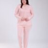 Rose Miss Pyjama tunique dentelle – Réf 18231 – Pêche