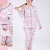 Rose Miss Pyjama chemise à carreaux – Réf 18238 – Rose