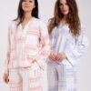 Rose Miss Pyjama ample imprimé – Réf 18326 – Corail et lilas