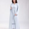 Rose Miss Ensemble robe de nuit longue et peignoir 2 pièces – Réf 18460 – Bleu ciel