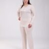 Rose Miss Pyjama tunique dentelle – Réf 18500 – Pêche pâle