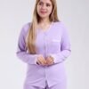 Rose Miss Pyjama boutonné dentelle – Réf 18565 – Lilas
