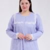 Rose Miss Robe de nuit longue dentelle – Réf 18715 – Lilas