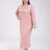 Rose Miss Robe de nuit longue dentelle – Réf 18715 – Rose