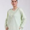 Rose Miss Robe de nuit longue dentelle – Réf 18739 – Vert pâle