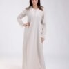 Rose Miss Robe de nuit longue dentelle – Réf 18739 – Beige