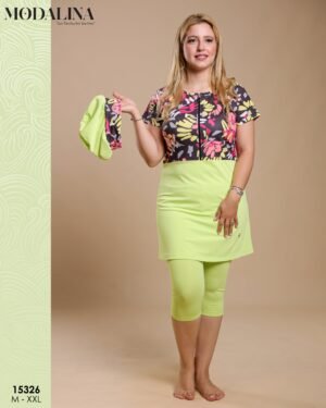 Modalina Burkini – Réf 15326 – Vert anis