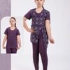Modalina Burkini fille – Réf 15376 – Prune
