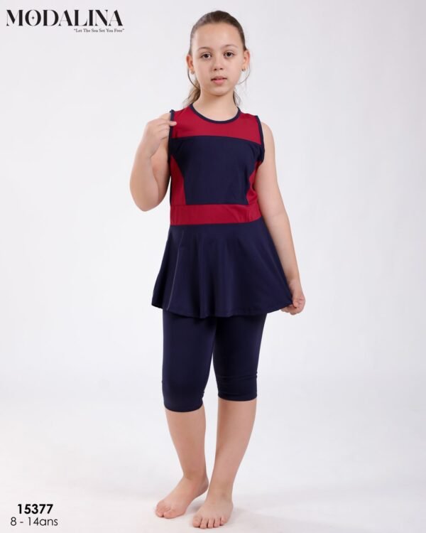 Modalina Burkini fille – Réf 15377 – Bleu marine