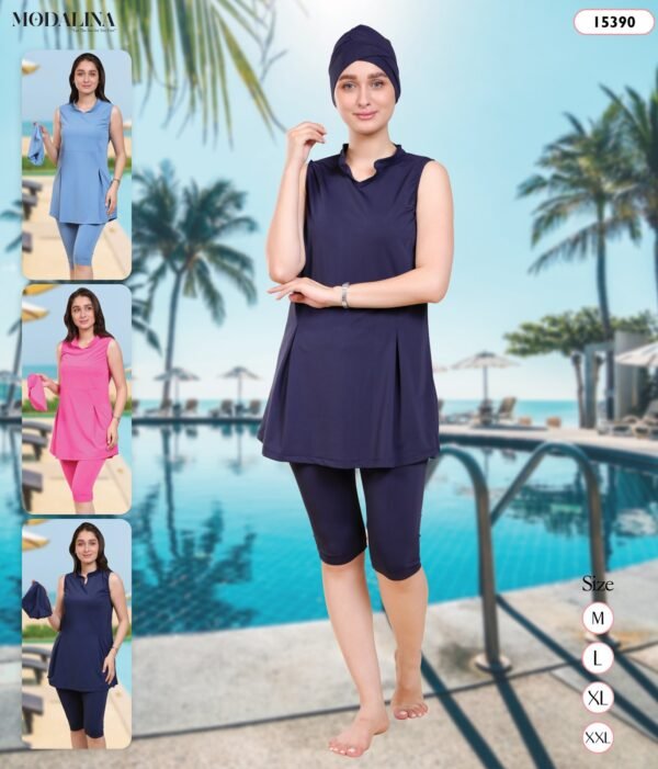 Modalina Burkini sans manches – Réf 15390 – Couleurs assorties