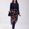 Modalina Burkini avec paréo – Réf 15403 – Bleu marine jaune