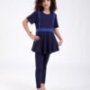 Modalina Burkini fille – Réf 15408 – Marine bleu