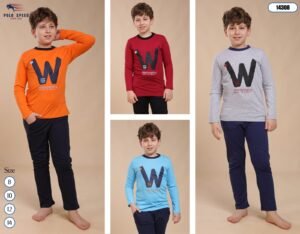 Polo Speed Pyjama garçon – Réf 14308 – Couleurs assorties