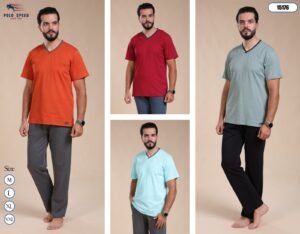 Polo Speed Pyjama homme col V – Réf 15176 – Couleurs assorties