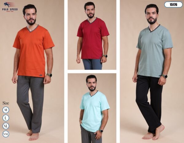 Polo Speed Pyjama homme col V – Réf 15176 – Couleurs assorties