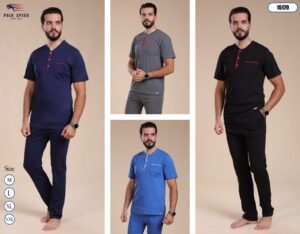 Polo Speed Pyjama homme manches courtes – Réf 15179 – Couleurs assorties