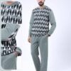 Polo Speed Pyjama homme jacquard – Réf 16691 – Vert d'eau