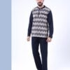 Polo Speed Pyjama homme jacquard – Réf 16691 – Bleu marine