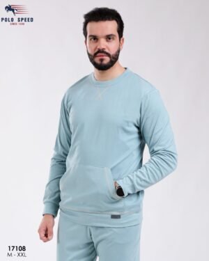 Polo Speed Pyjama homme molletonné – Réf 17108 – Vert d'eau