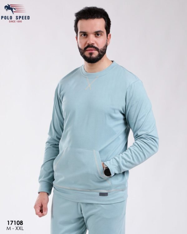 Polo Speed Pyjama homme molletonné – Réf 17108 – Vert d'eau