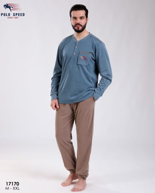 Polo Speed Pyjama homme – Réf 17170 – Vert pétrole