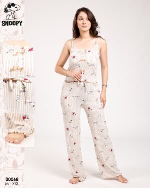 Snoopy Pyjama – Réf 00068 – Beige