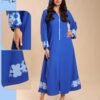 Tradi Chic Djellaba à capuche – Réf 10952 – Bleu roi
